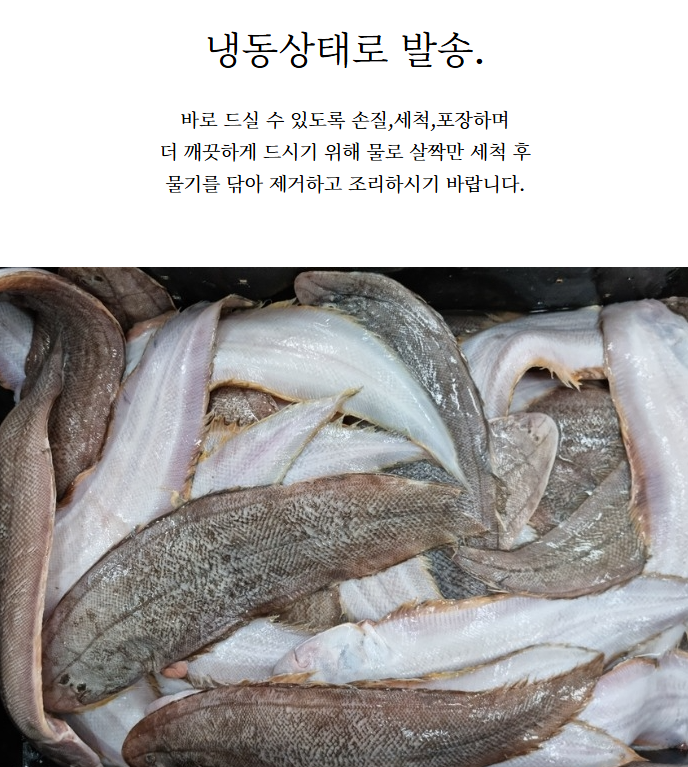 홍지수산 남해안 서대 3마리 1팩  제수용 선물용