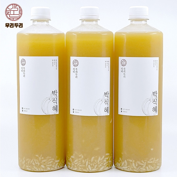 [신한카드 할인] [우리두리식혜]박식혜 1L 3개 세트